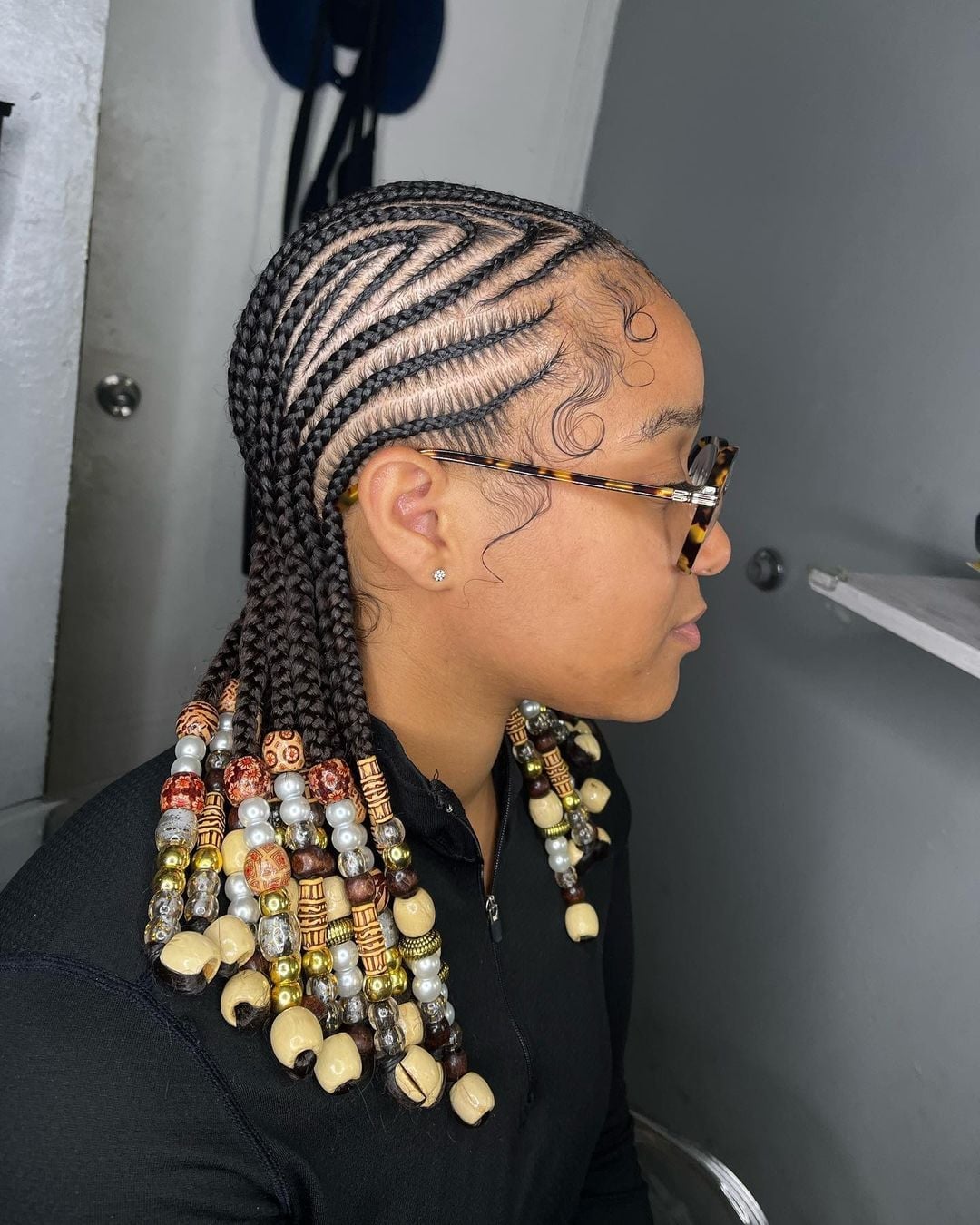 Stitch Braids With Beads and Patterns — Classy Stitch Braids Hairstyles