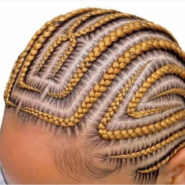 Zig-Zag Blonde Stitch Braids — Classy Stitch Braids Hairstyles