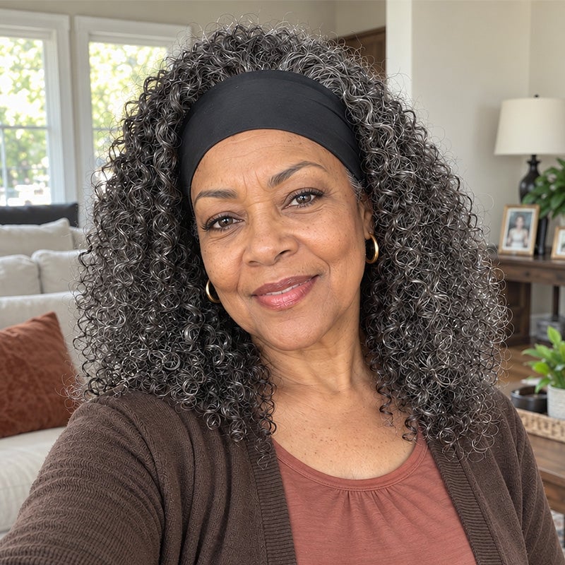 Salt And Pepper Straight Bob With Blunt Cut — Classy Styling Wig