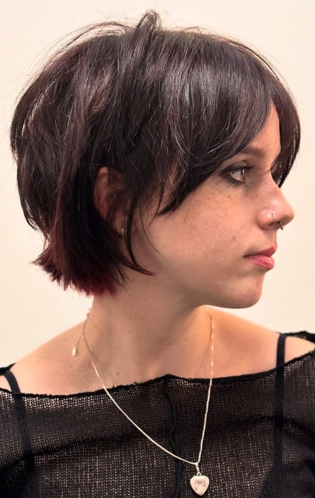Dark Espresso Textured Bixie Dark Espresso Textured Bixie — Classy Textured Haircuts