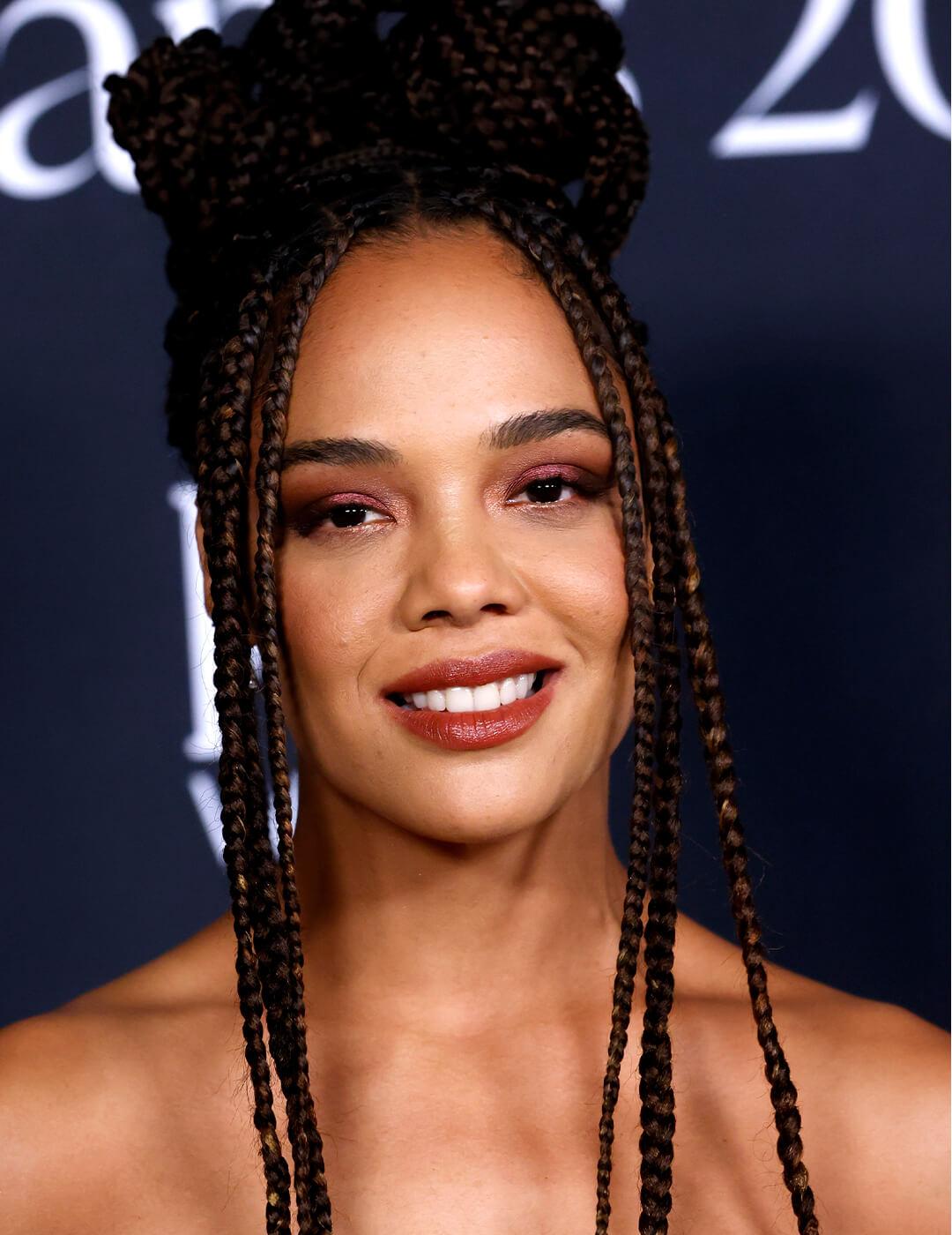 Dark Brown Box Braids With Blonde Highlights — Classy Tribal Braids Hairstyles