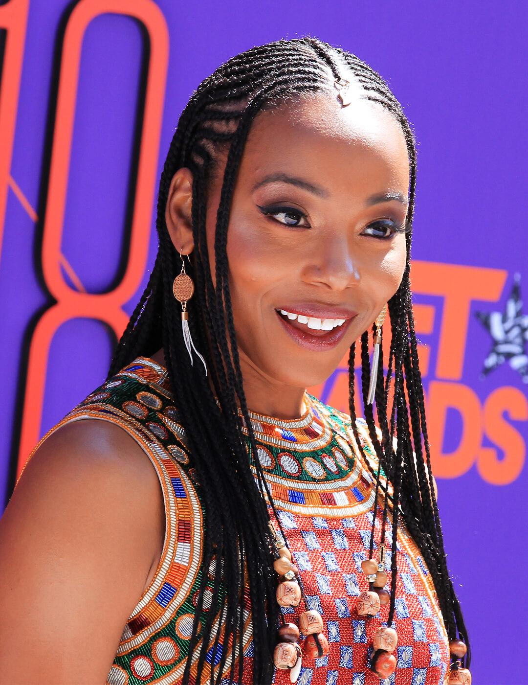 Intricate Black Cornrows Mid-Back Length — Classy Tribal Braids Hairstyles