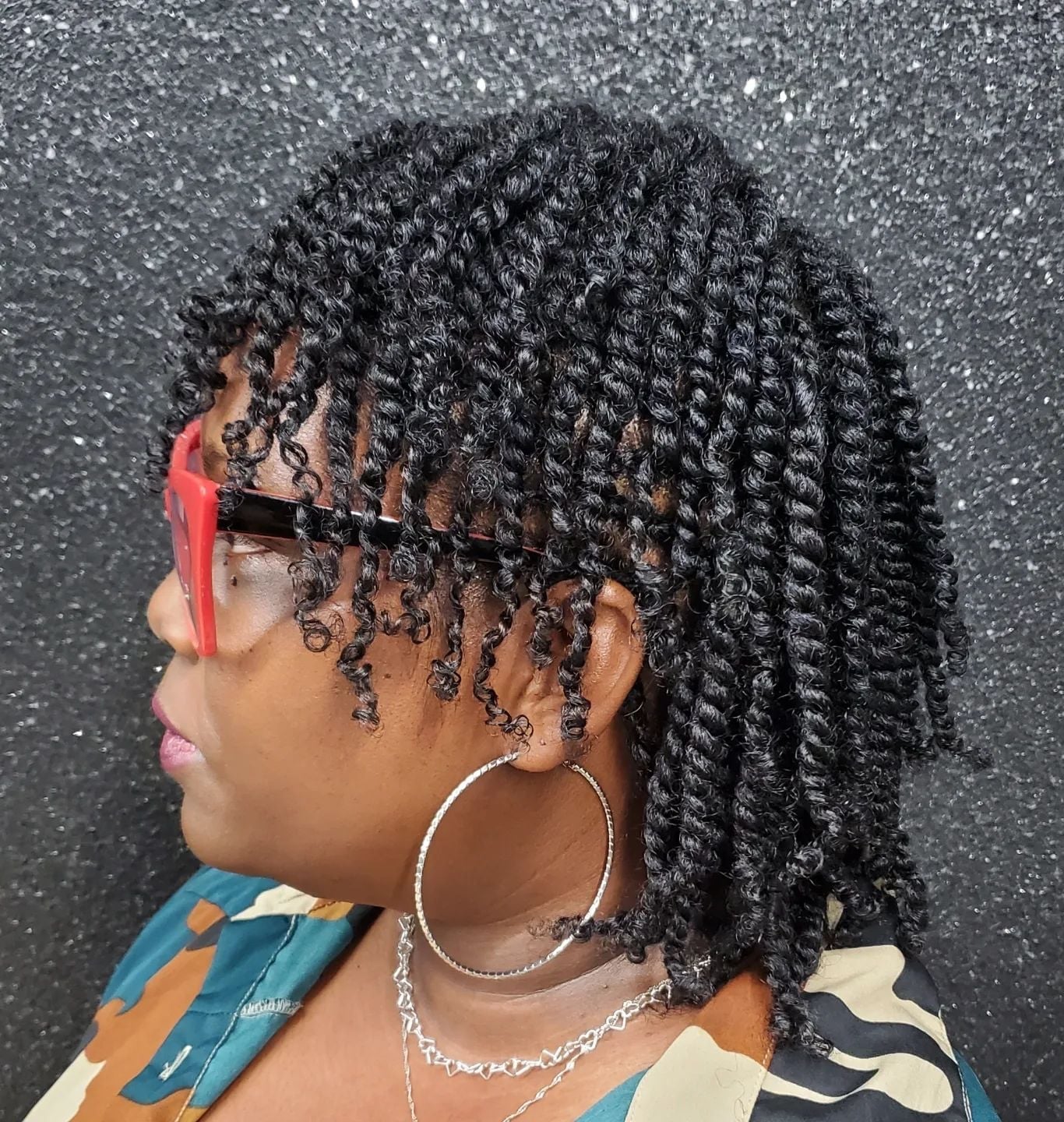 Collarbone Twists With Face Framing Curls Collarbone Twists With Face Framing Curls — Classy Two Strand Twists Natural Hair