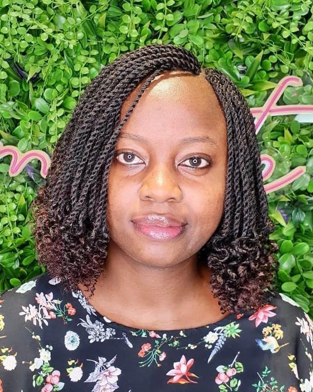 Shoulder Length Defined Wavy Twists, Black Shoulder Length Defined Wavy Twists, Black — Classy Two Strand Twists Natural Hair