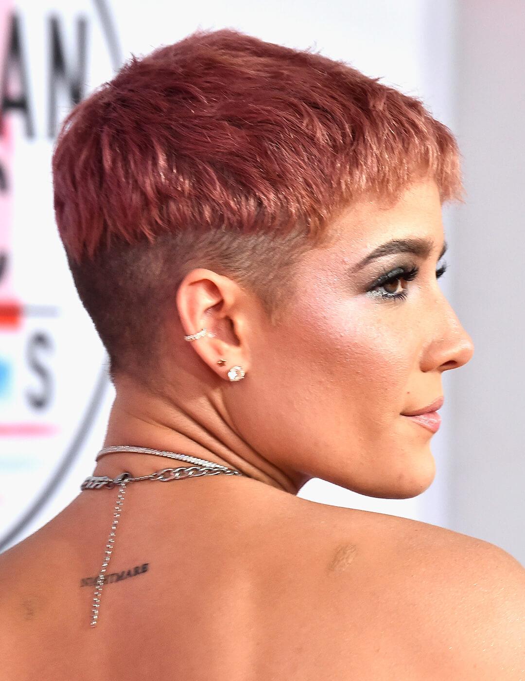 Rose Gold Pixie With Textured Crop Undercut — Classy Undercut Hairstyles