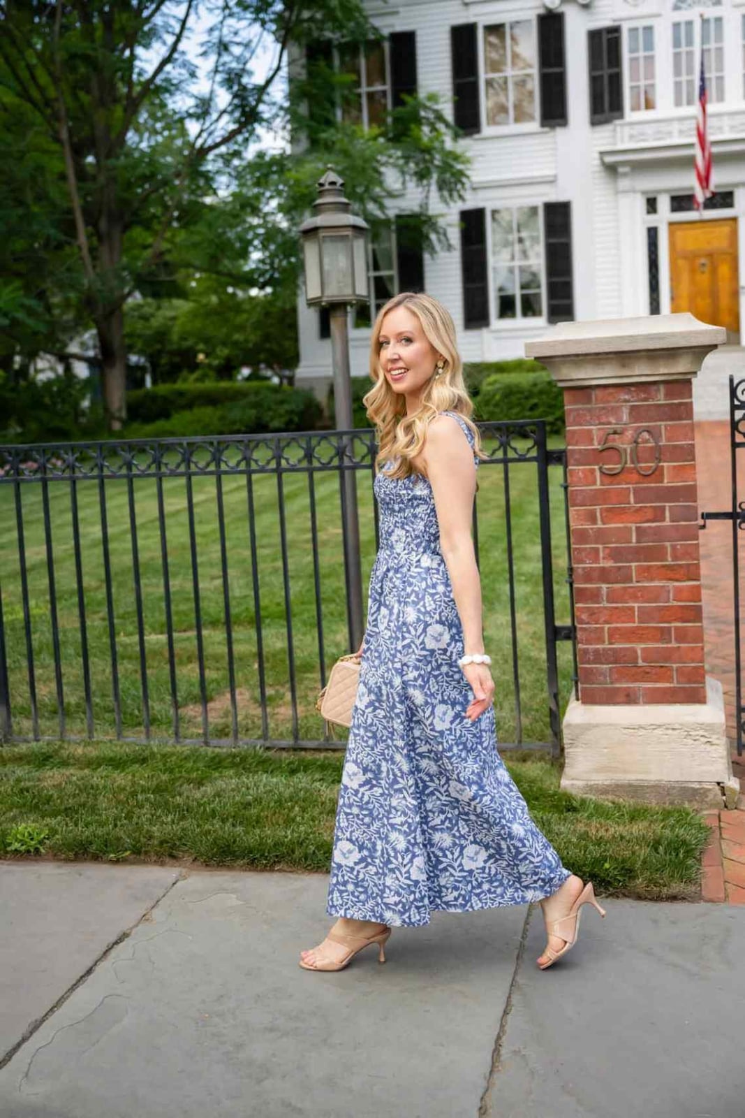 Blue Floral Maxi Dress Summer Day Out Blue Floral Maxi Dress Summer Day Out — Classy Up Dress