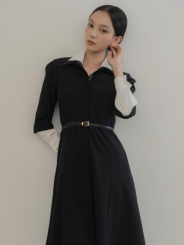 Black Midi Dress Smart Casual Polish Black Midi Dress Smart Casual Polish — Classy Up Dress