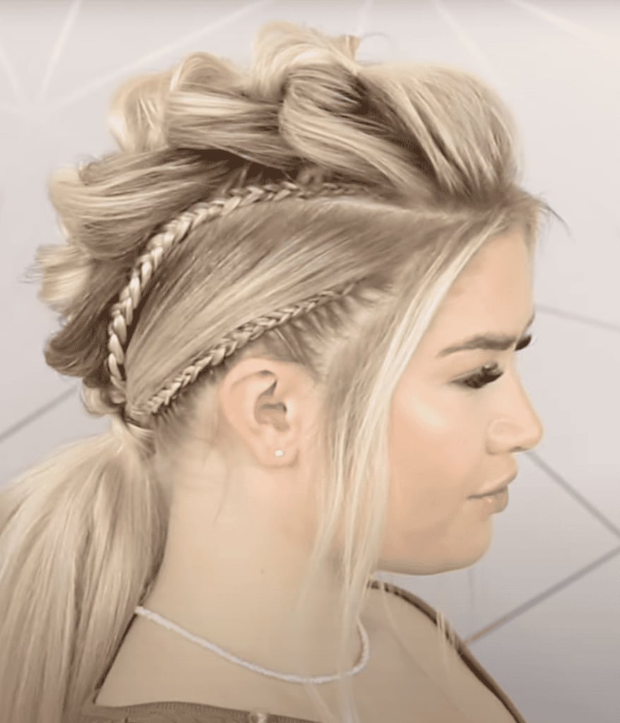 Blonde Mohawk Braid With Undercut Ponytail Blonde Mohawk Braid With Undercut Ponytail — Classy Viking Braids