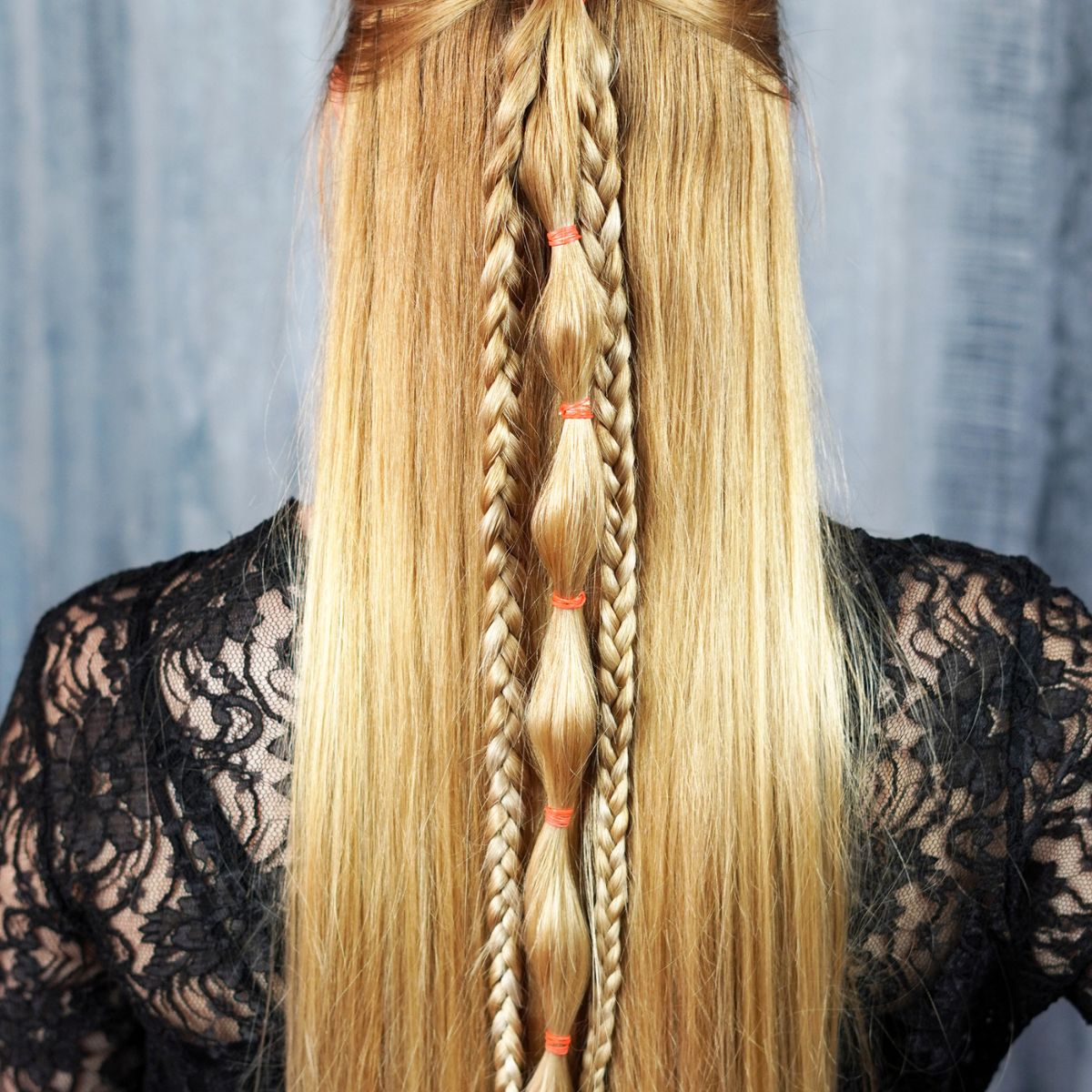 Fine Blonde Bubble Braids Fine Blonde Bubble Braids — Classy Viking Braids