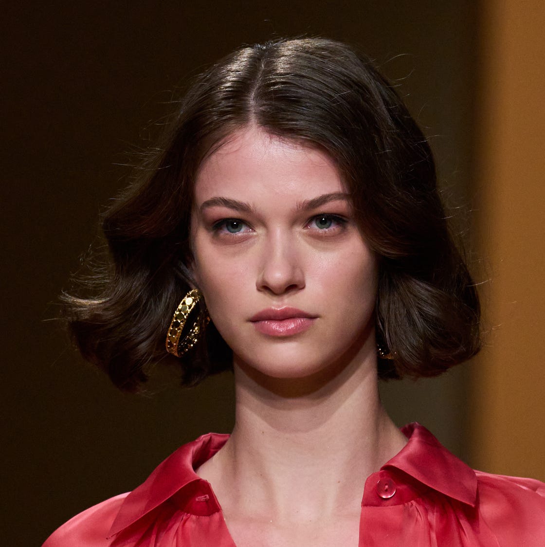 Chin Length Dark Brown Italian Bob With Creating Noticeable Volume — Classy Volume Hair