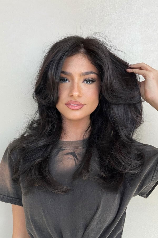 Mid-Back Length Hair With Face-Framing Layers — Classy Volume Hair