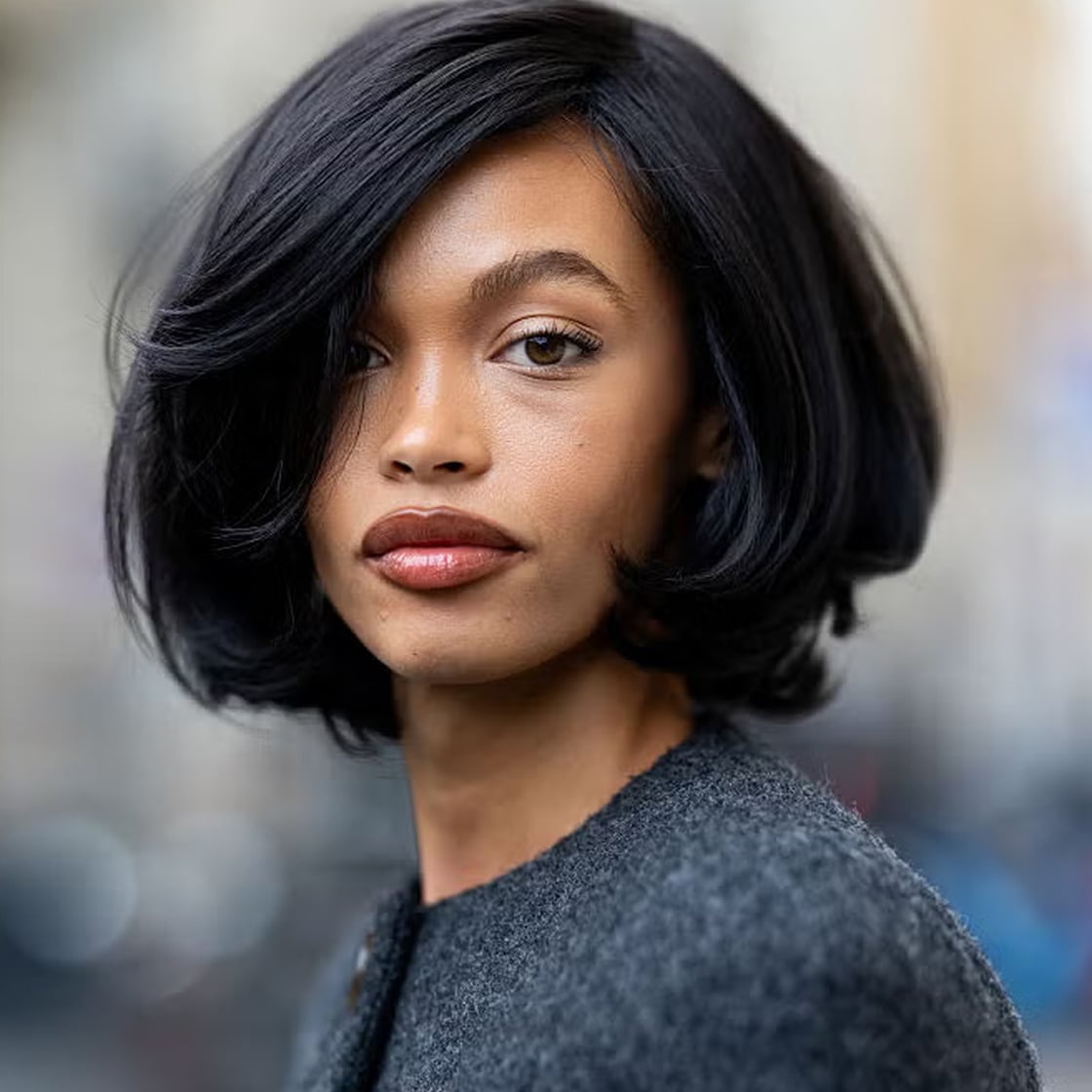 Classic Italian Bob With Side-Swept Bangs Classic Italian Bob With Side-Swept Bangs — Classy Volumizing Hair