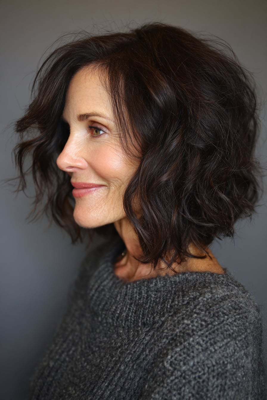 Collarbone Dark Brown Soft Layers, Middle Collarbone Dark Brown Soft Layers, Middle — Classy Wavy Hair Hairstyles