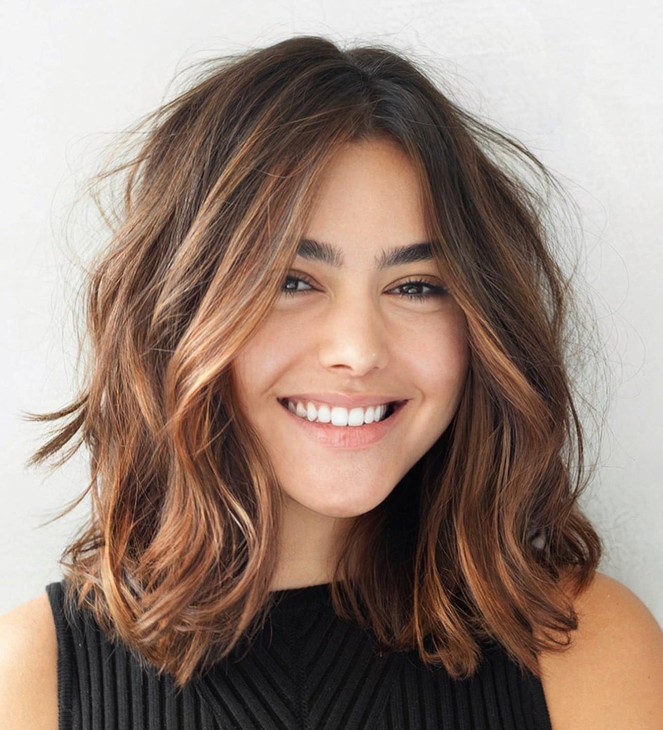 Collarbone Lob Air-Dried Waves Collarbone Lob Air-Dried Waves — Classy Wavy Hair Hairstyles