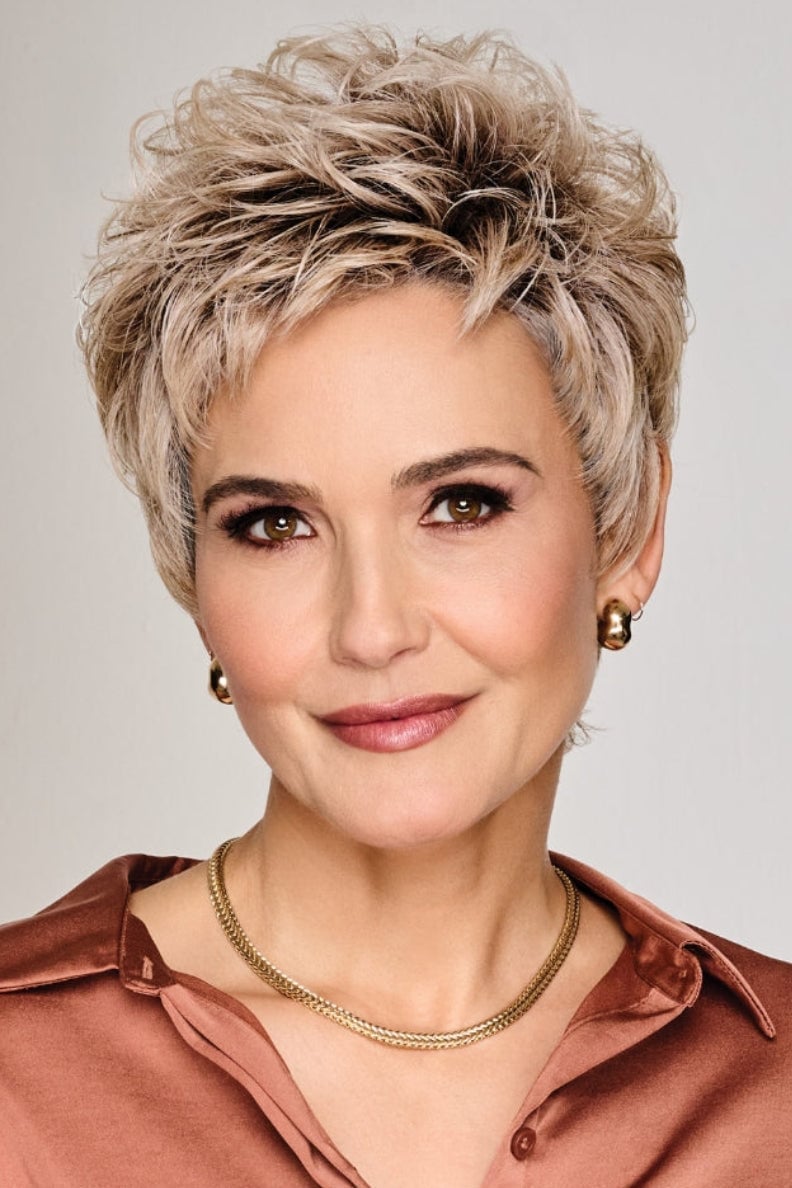 Short Pixie Textured Layers Ash Blonde Short Pixie Textured Layers Ash Blonde — Classy Wig Hair