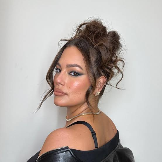 Textured Dark Brown Updo Textured Dark Brown Updo — Classy Y2K Updo