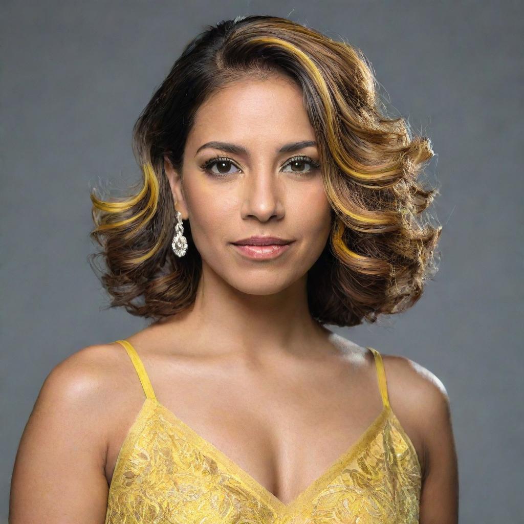 Chin Length Bob With Yellow Highlights Chin Length Bob With Yellow Highlights — Classy Yellow Highlights