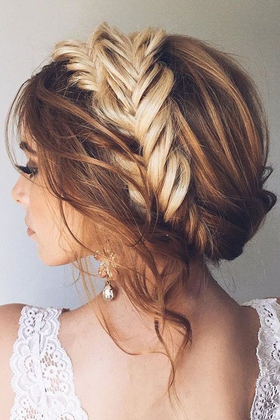 Mid-Back Fishtail Braid With Side Bangs Mid-Back Fishtail Braid With Side Bangs — Cute Chic Hairstyles