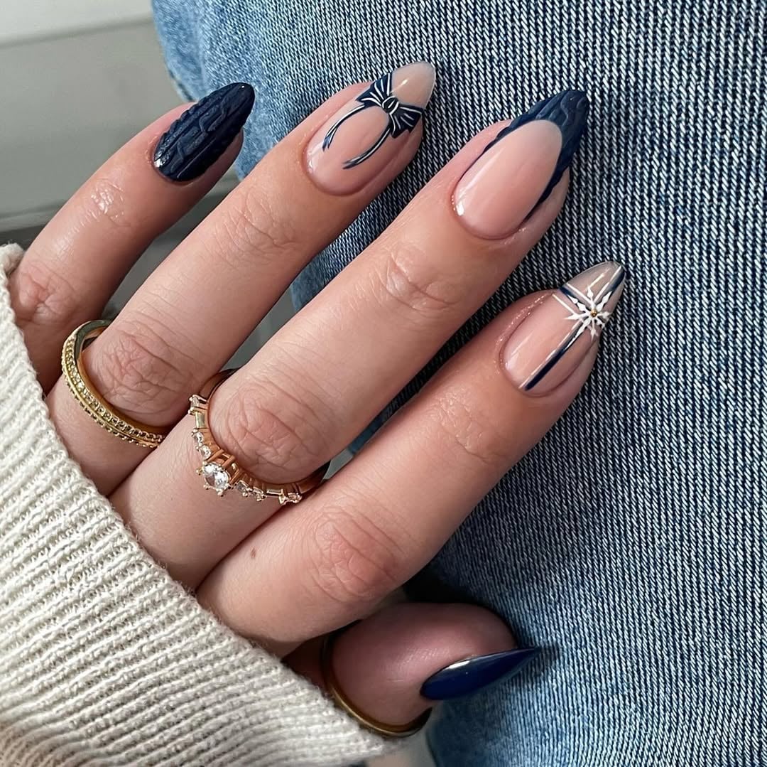 Long Almond Fine Line Detail French Nails Long Almond Fine Line Detail French Nails — Cute Classy Almond Nails