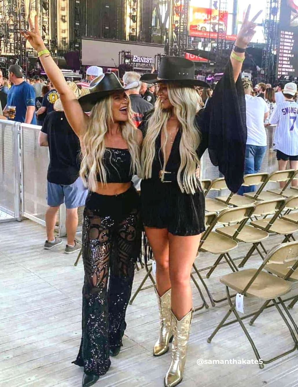 Leather Bustier With Gold Buckle Belt Leather Bustier With Gold Buckle Belt — Cute Concert Outfit Inspo