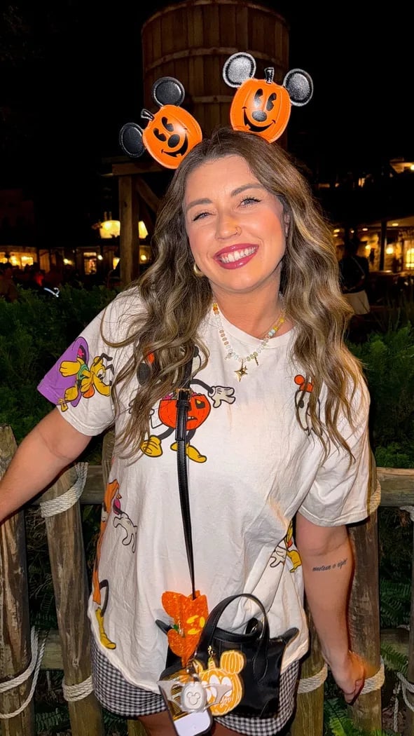 Halloween Mickey Mouse Ears with Graphic T-Shirt Halloween Mickey Mouse Ears with Graphic T-Shirt — Cute Disney Outfit Inspo