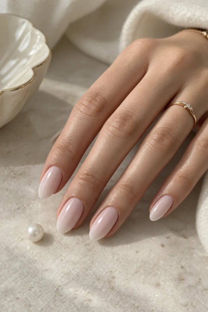 Short Almond Ombre French Manicure — Cute Elegant Nails
