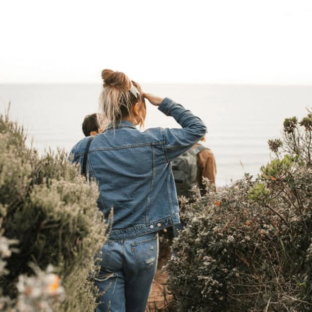 Denim Jacket With Blue Jeans Denim Jacket With Blue Jeans — Cute Hiking Outfit Inspo