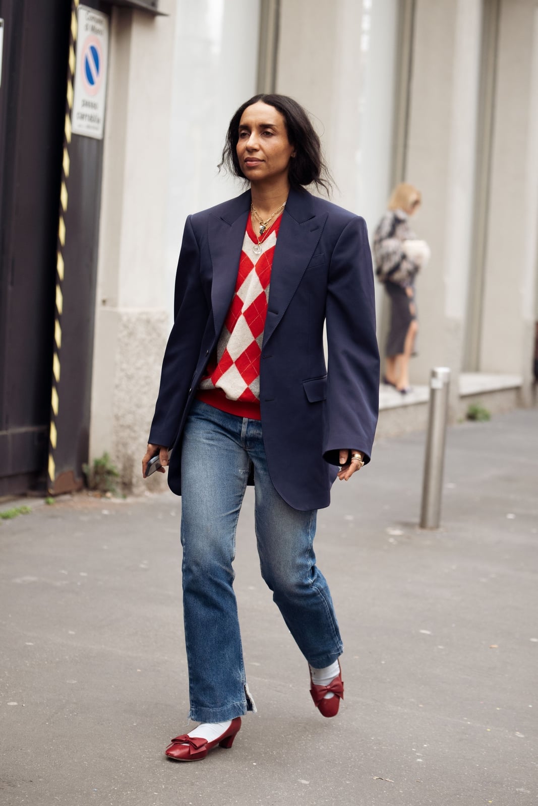 Oversized Blazer And Argyle Vest Oversized Blazer And Argyle Vest — Cute Outfit Inspo for School