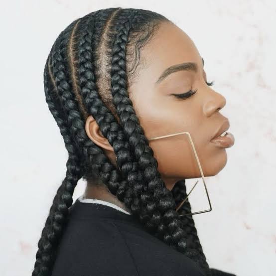 Mid-Back Straight Back Cornrows — Easy Braided Hairstyles Natural Hair