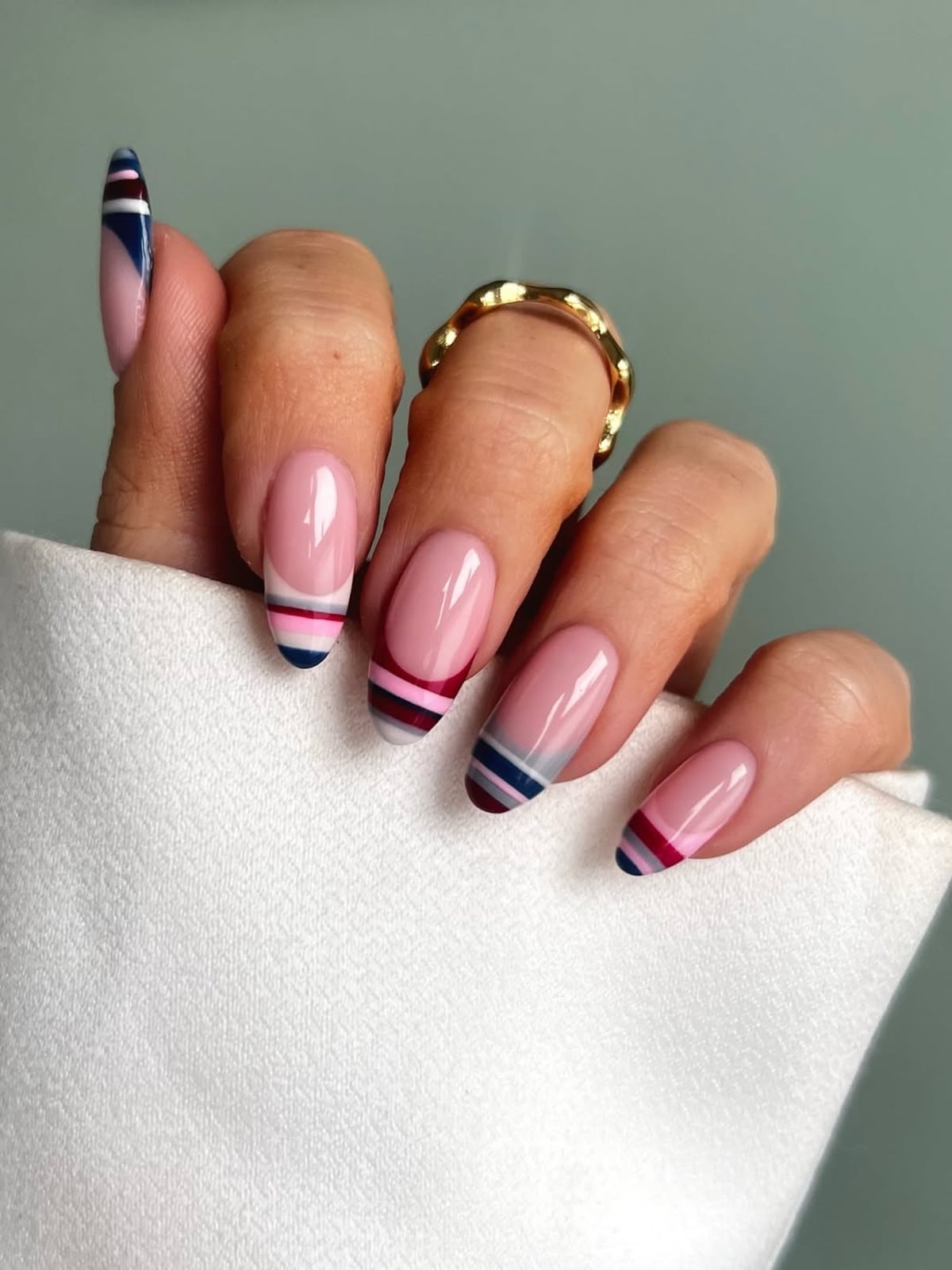 Almond Colorful French Tip Nails Almond Colorful French Tip Nails — Easy Nail Art Ideas