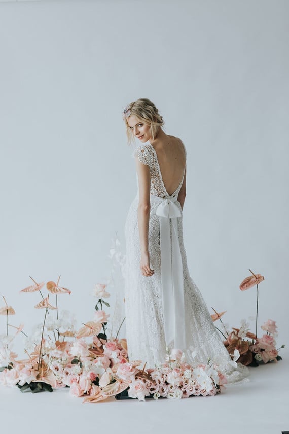 White Lace Dress With Cap Sleeves and Satin Bow, Office-Safe Version White Lace Dress With Cap Sleeves and Satin Bow, Office-Safe Version — Ethereal Dress Ideas