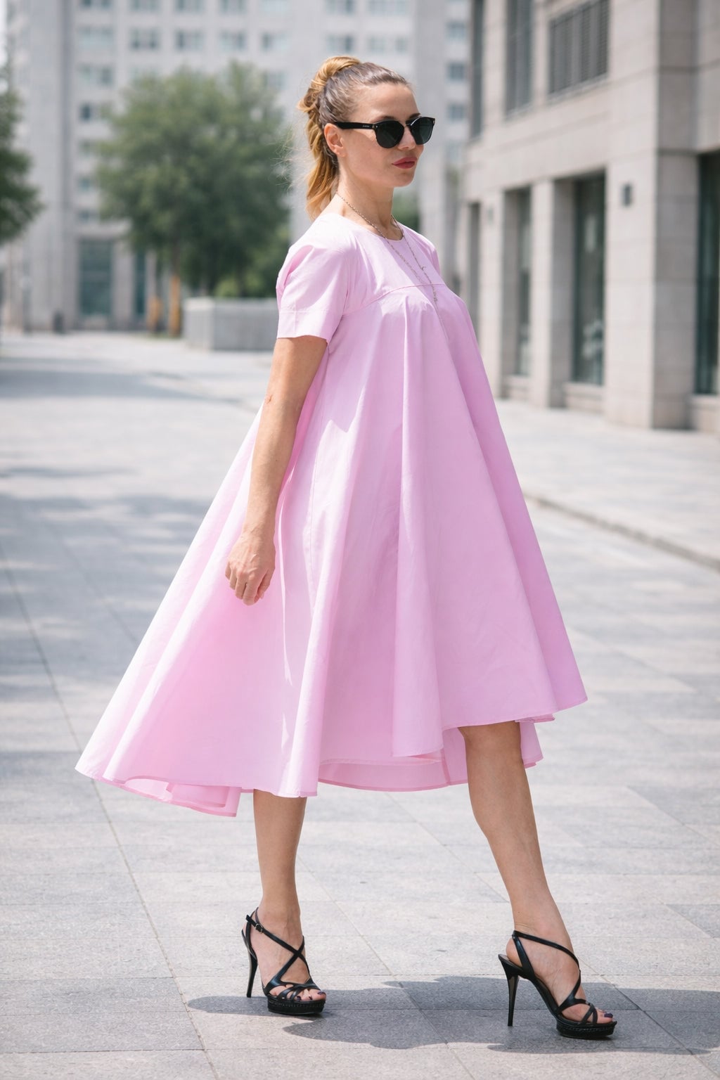Light Pink Oversized Trapeze Dress Light Pink Oversized Trapeze Dress — Light Pink Dress Ideas
