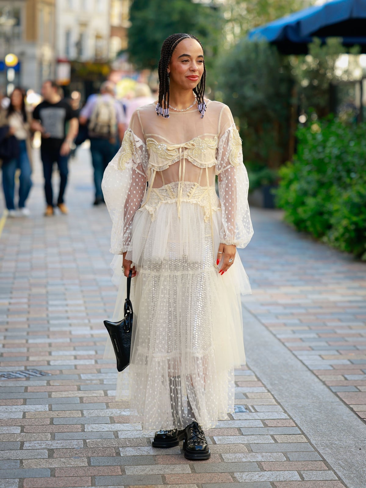 White Layered Sheer Polka Dot Tulle Dress White Layered Sheer Polka Dot Tulle Dress — Mesh Dress Ideas