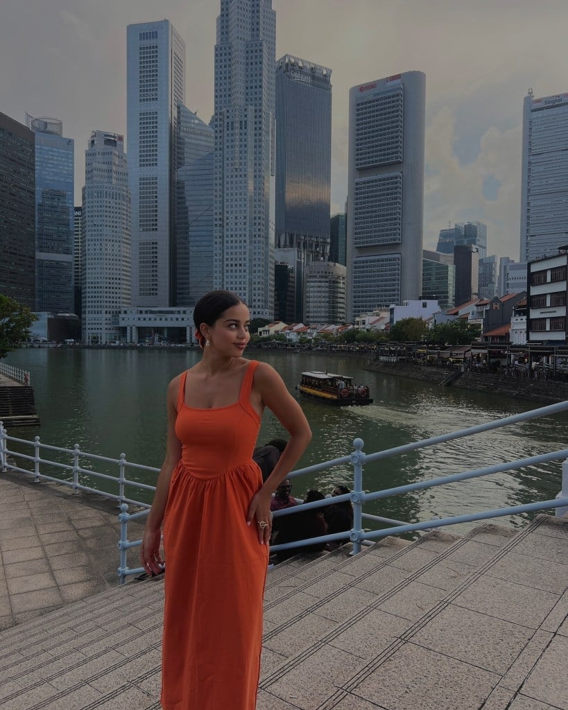 Flowing Orange Linen Blend Maxi Dress Flowing Orange Linen Blend Maxi Dress — Orange Dress Ideas