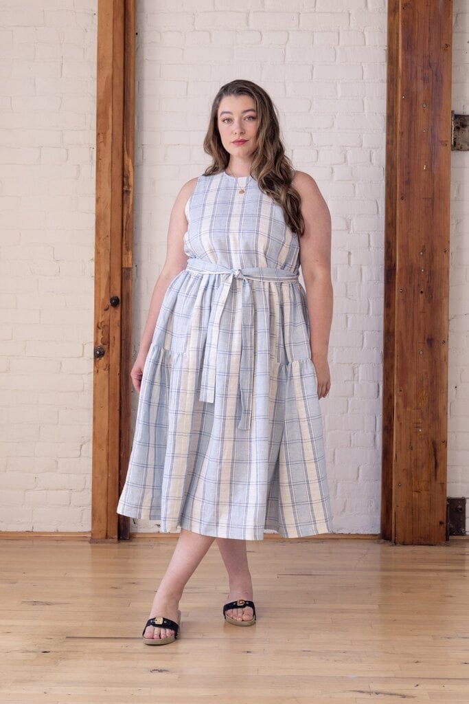 Plaid Tiered Midi Dress — Pattern Dress Ideas