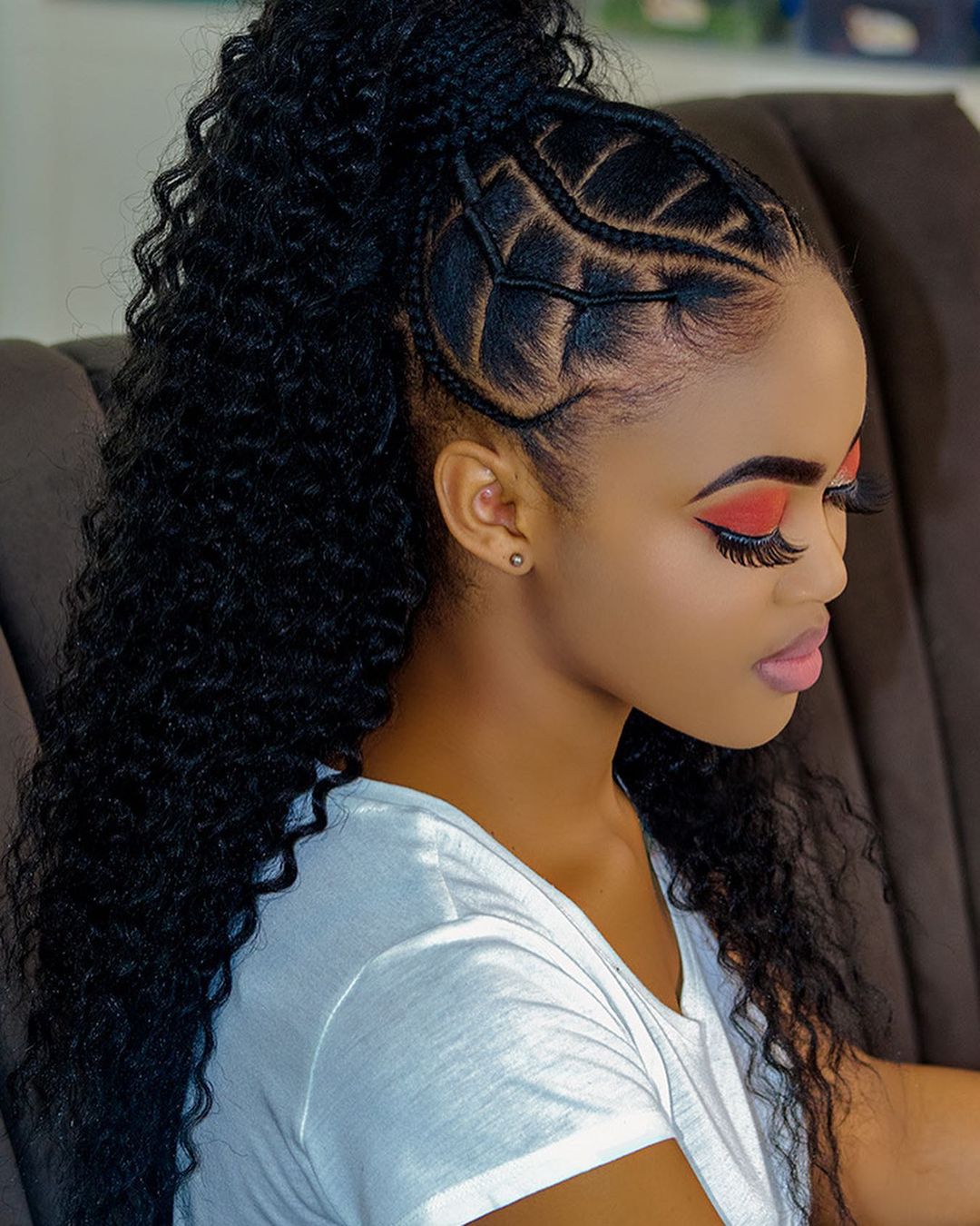 High Ponytail With Intricate Braids High Ponytail With Intricate Braids — Quick Weave Ponytail Ideas