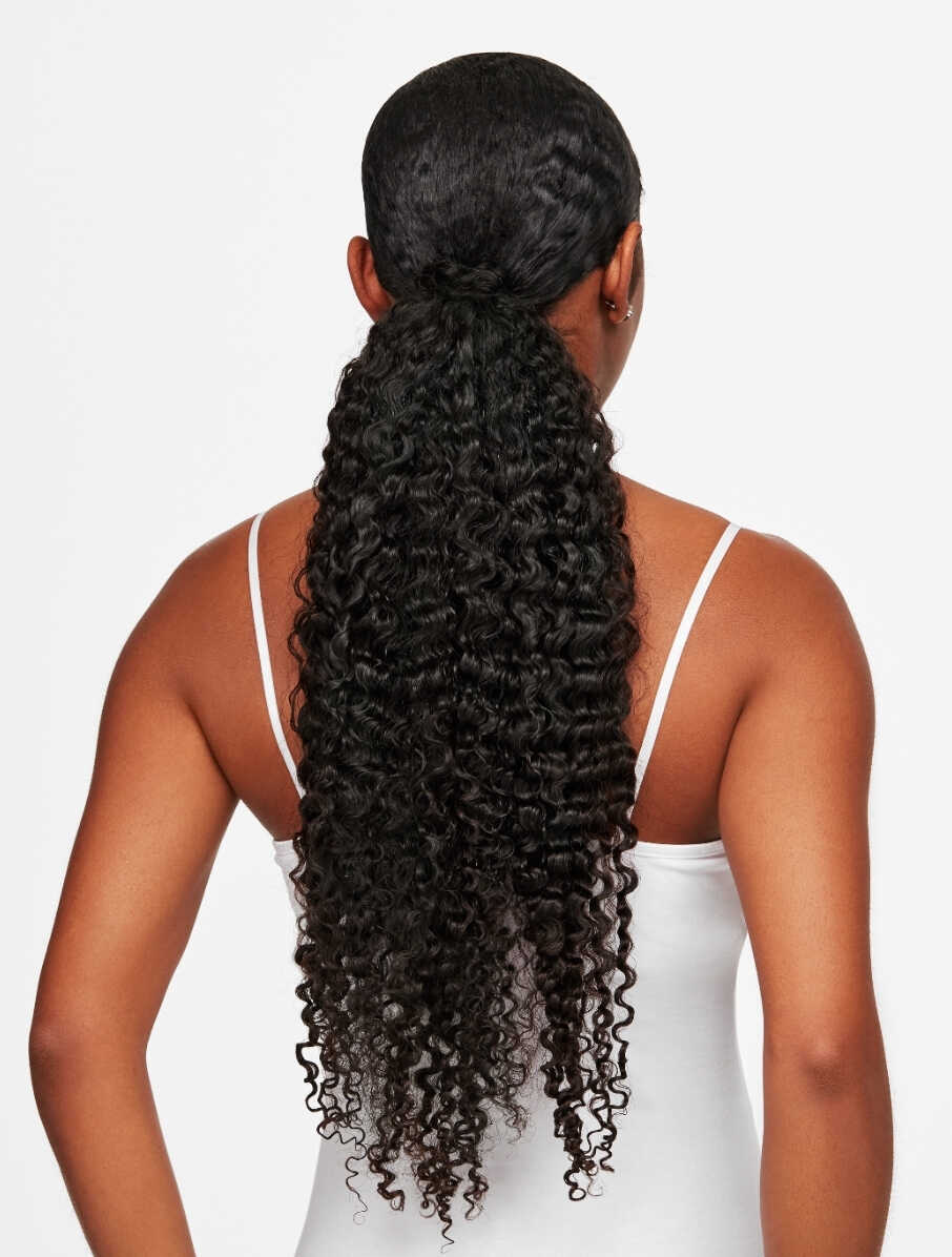 Low Ponytail Voluminous Curls Low Ponytail Voluminous Curls — Quick Weave Ponytail Ideas