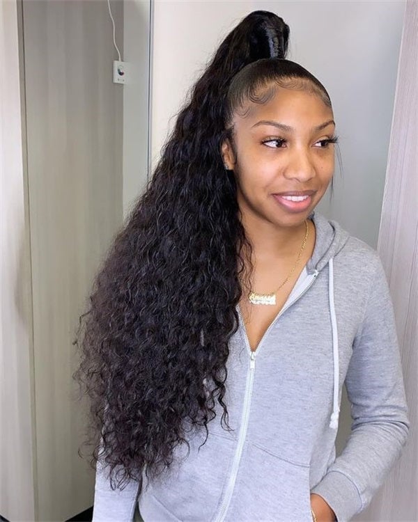 Mid-Back Ponytail With Baby Hairs Mid-Back Ponytail With Baby Hairs — Quick Weave Ponytail Ideas