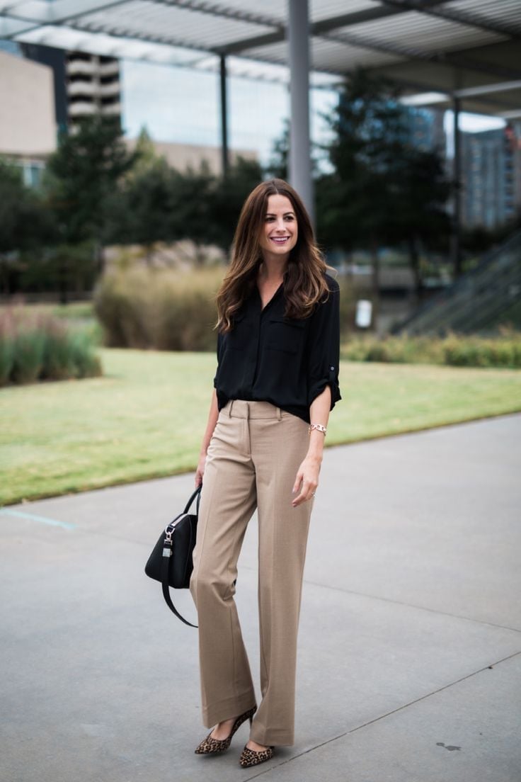 Leopard Print Heels Add a Bold Accent to Neutral Tones Leopard Print Heels Add a Bold Accent to Neutral Tones — Simple Corporate Outfits for Women