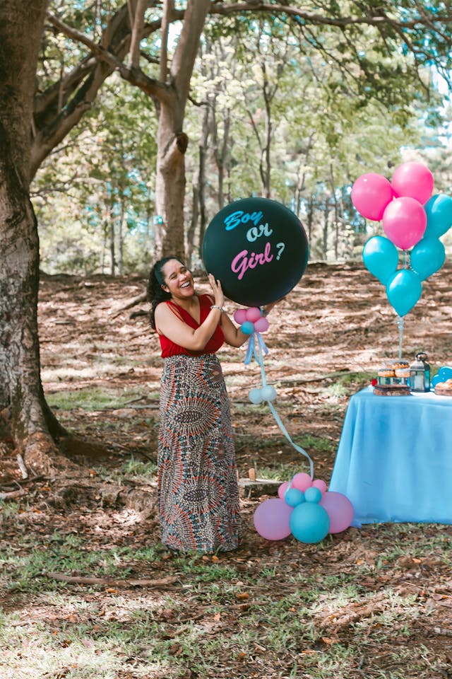 Red Top with Patterned Maxi Skirt Red Top with Patterned Maxi Skirt — Simple Gender Reveal Outfits
