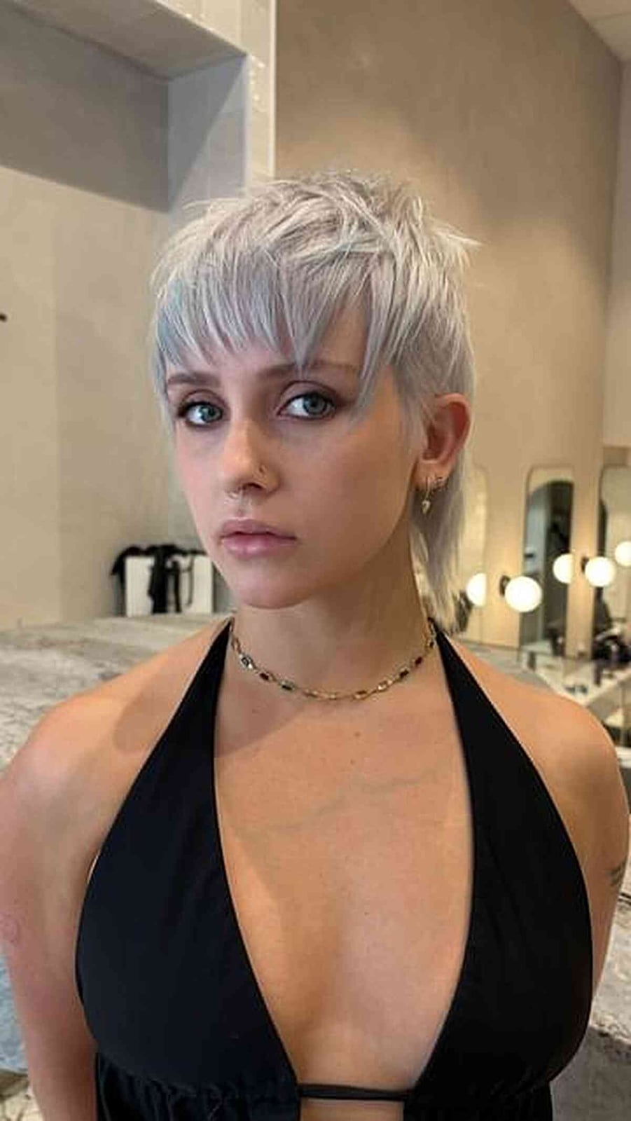 Ash Blonde Pixie Mullet Ash Blonde Pixie Mullet — Simple Mullet Hairstyles