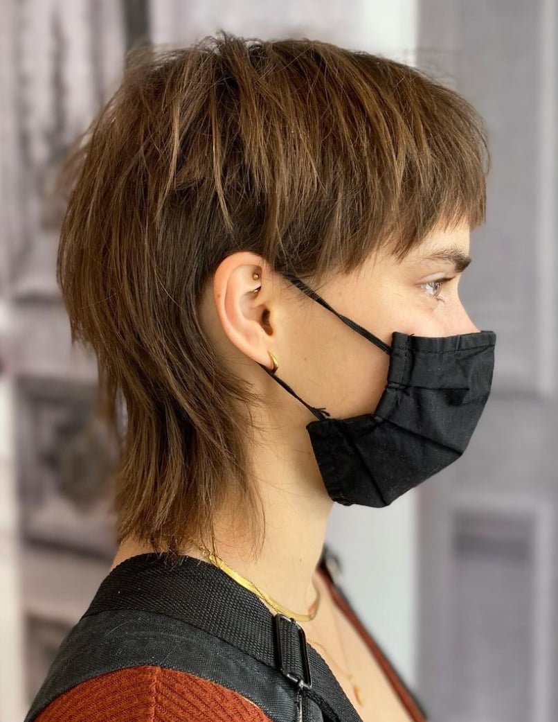Light Brown Pixie Mullet Light Brown Pixie Mullet — Simple Mullet Hairstyles