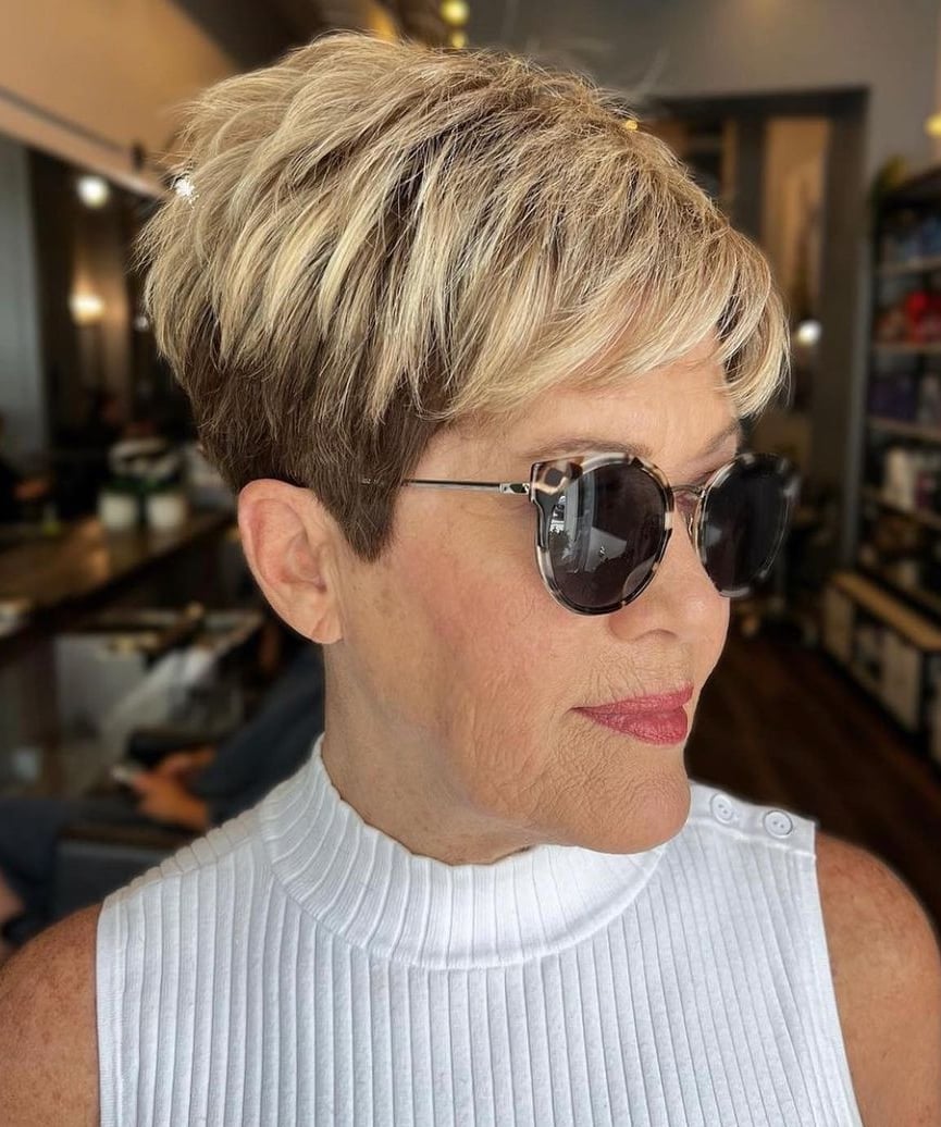 Textured Gray Pixie With Wispy Bangs — Simple Pixie Hairstyles