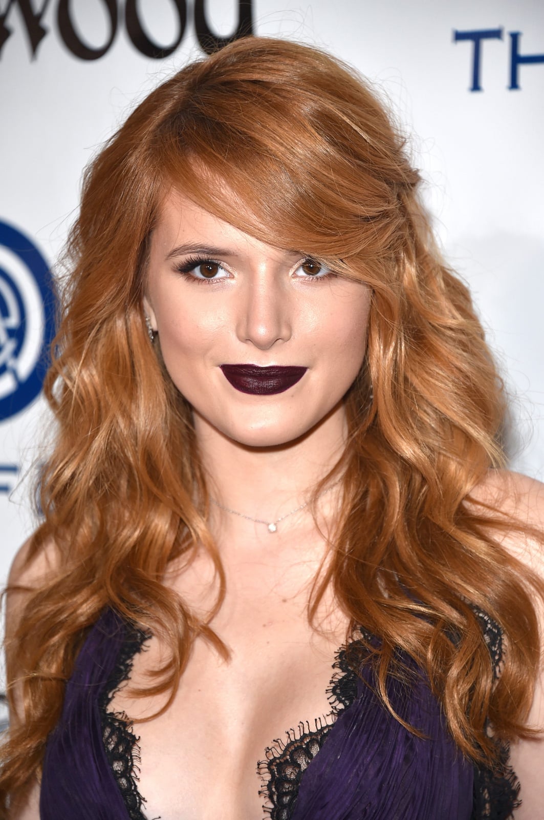 Collarbone Waves In Auburn With Swept Bangs Collarbone Waves In Auburn With Swept Bangs — Simple Side Swept Bangs