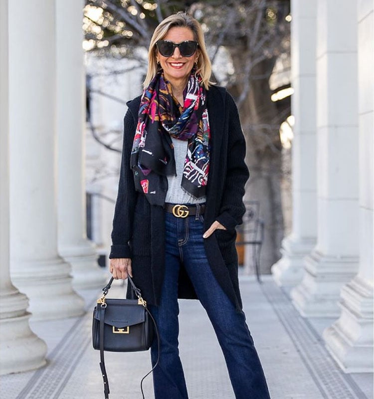Floral Print Dress with Draped Cardigan Floral Print Dress with Draped Cardigan — Simple Style Inspo