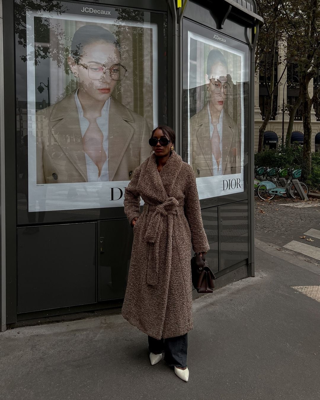 Teddy Coat With Straight Leg Jeans — Simple Weekend Outfits