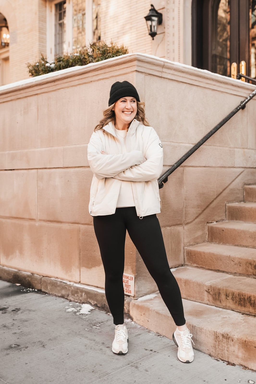 Puffer Jacket With Black Leggings — Simple Weekend Outfits