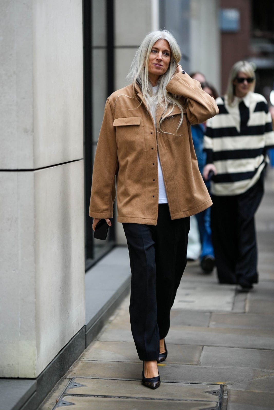 Oversized Shirt Jacket With Straight Leg Trousers — Simple Weekend Outfits