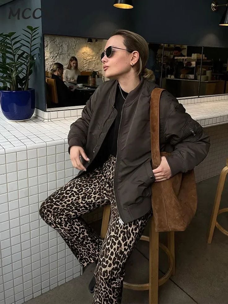 Leopard Print Cropped Pants with Blazer Leopard Print Cropped Pants with Blazer — Trendy Animal Print Outfits
