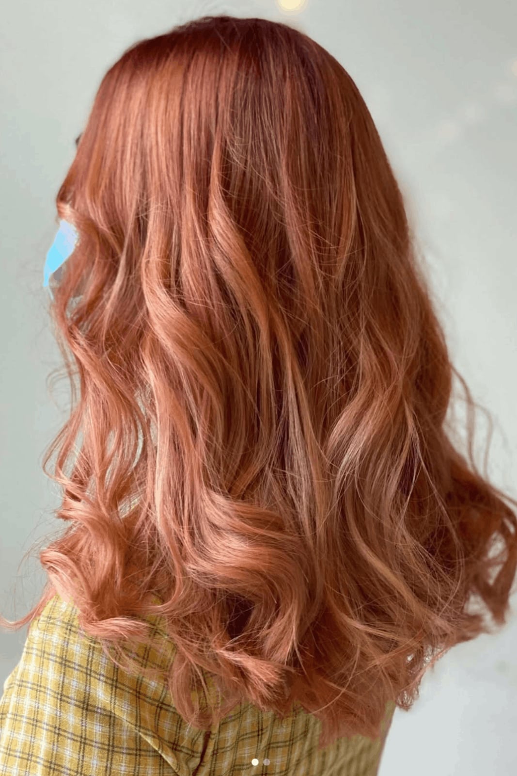 Collarbone Rose Gold Auburn Waves Collarbone Rose Gold Auburn Waves — Trendy Auburn Hair Color